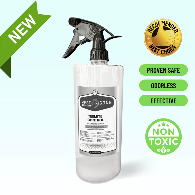 Pest Gone Termite Treatment Odorless Non Toxic Spray (Assorted Sizes)