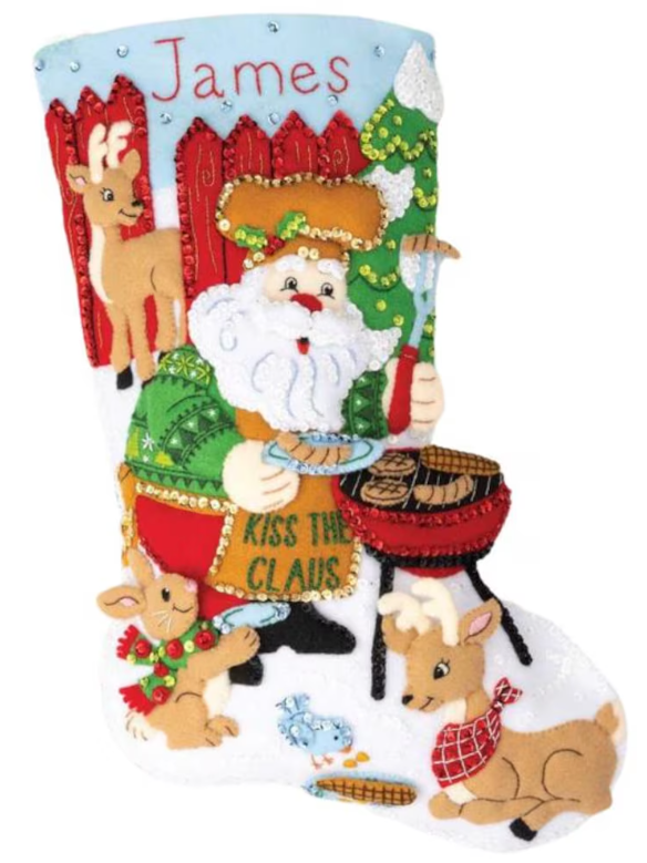 Grilling Santa