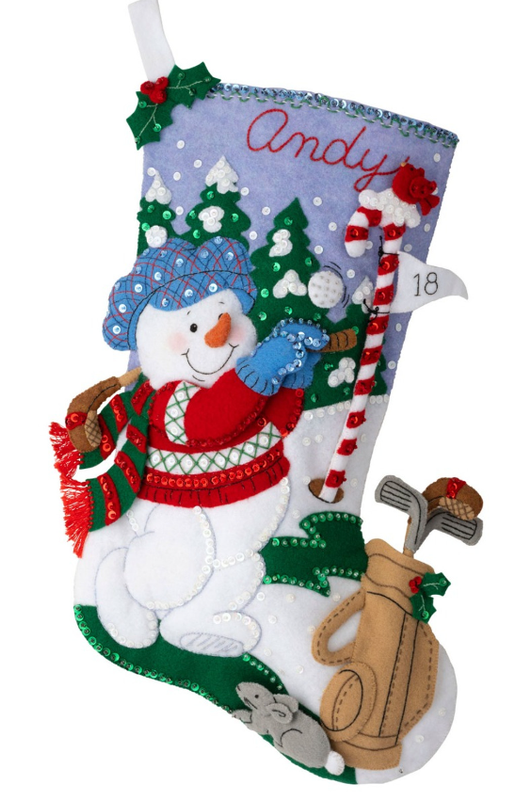 Golfing Snowman