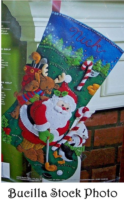 Golfing Santa