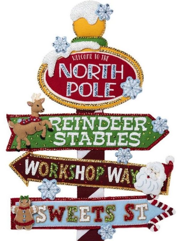 Christmas Street Sign - Wall Hanging Christmas Street Sign - Wall Hanging