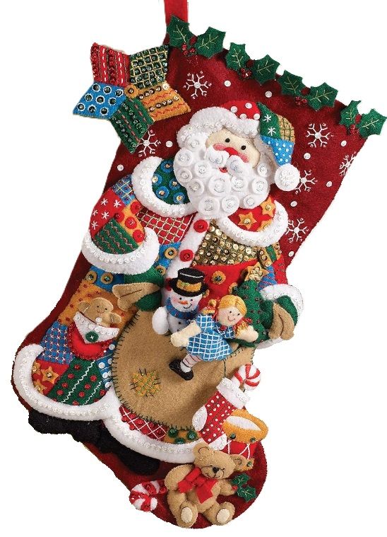 Patchwork Santa