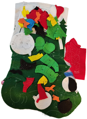 OPEN with Felt Pieces Cut Out