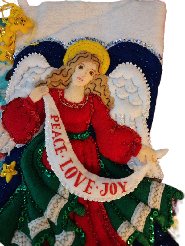 Celestial Angel - Completed Stocking