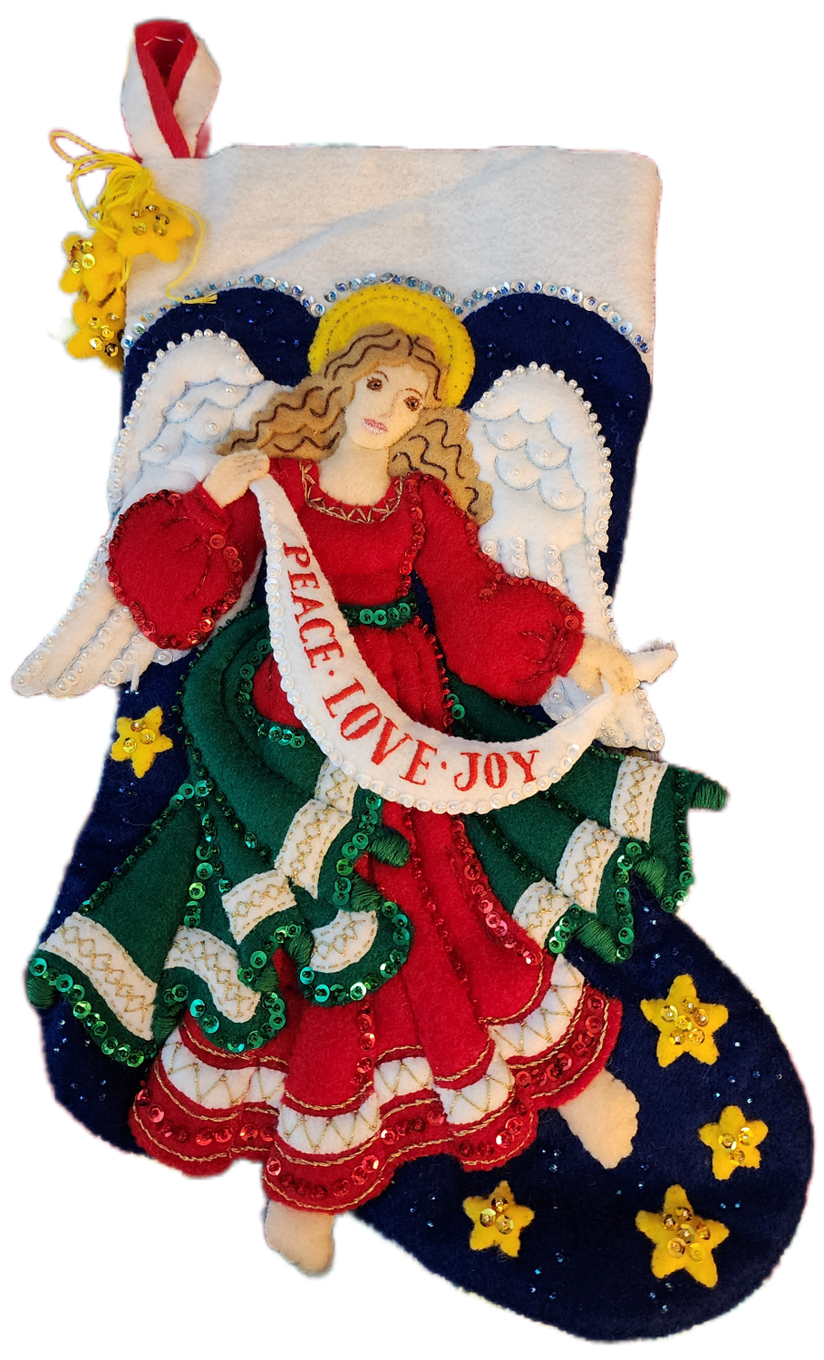 Celestial Angel - Completed Stocking