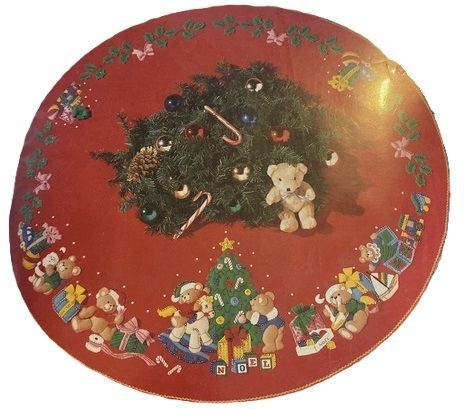 Bucilla Christmas Teddy Bears Tree Skirt style 83186