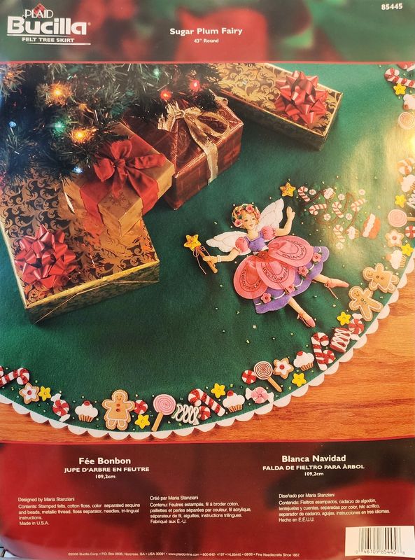 Bucilla Sugar Plum Fairy Tree Skirt 85445 Bucilla Sugar Plum Fairy Tree Skirt 85445
