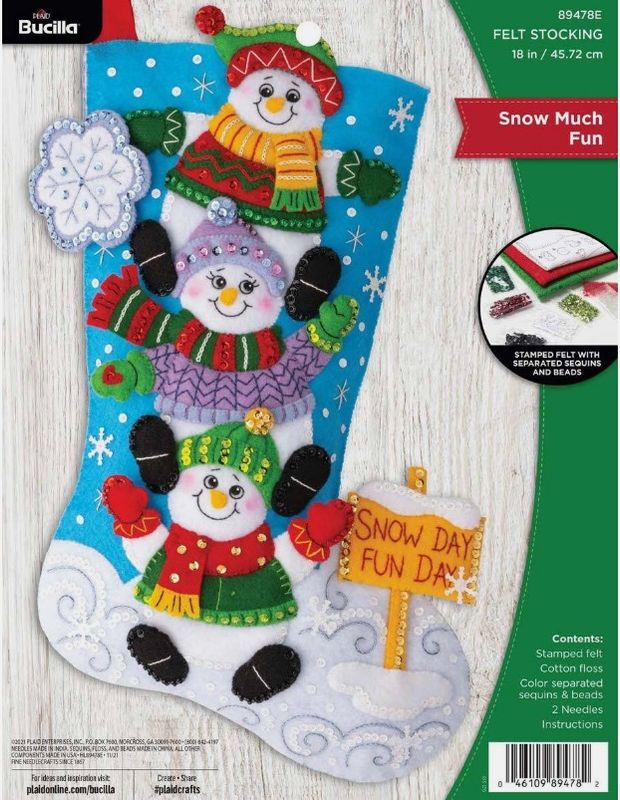 Snow Much Fun - OPEN with Felt Pieces Cut Out