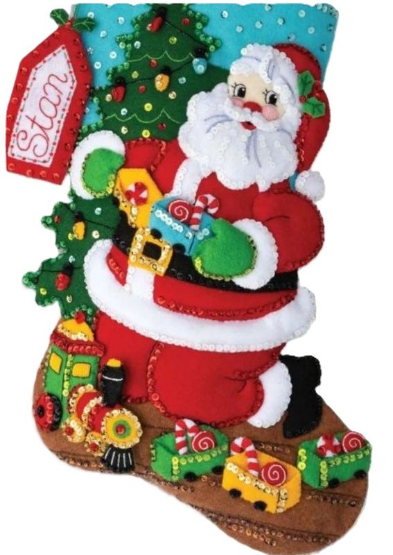 Toy Train Santa