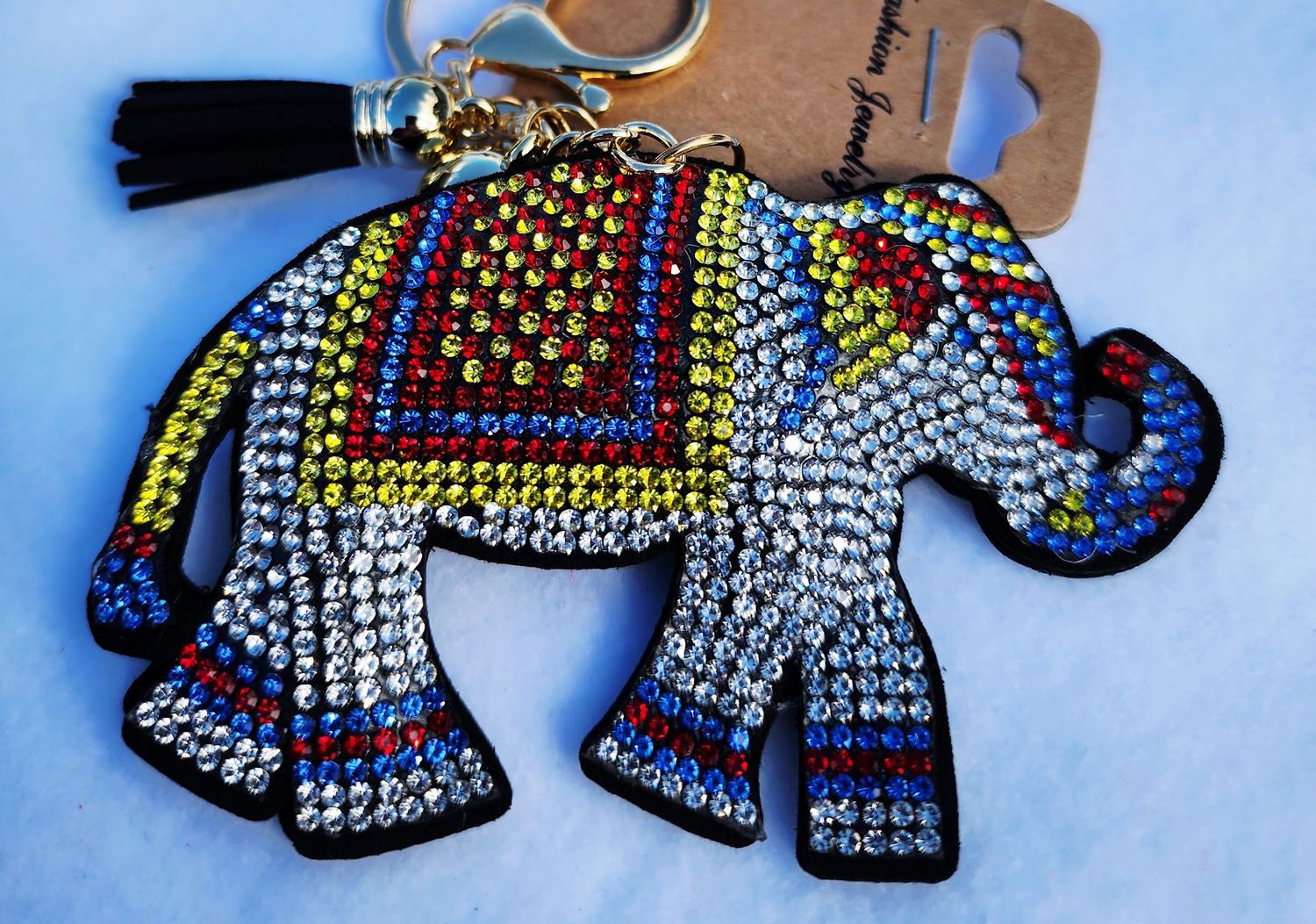 Jeweled Elephant Charm / Key Chain