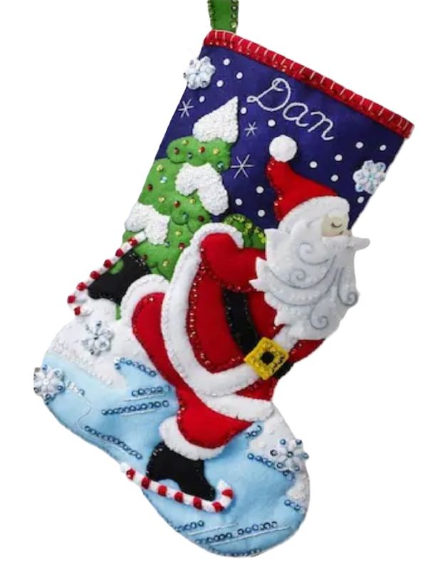 Skating Santa