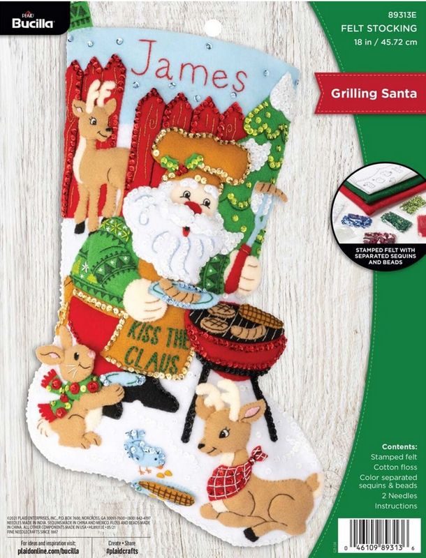 Grilling Santa