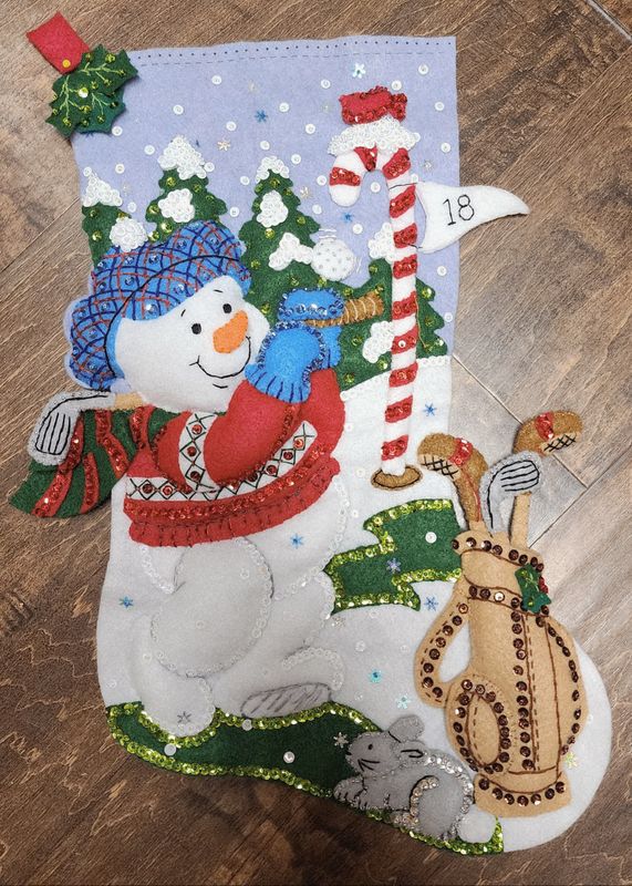 Golfing Snowman