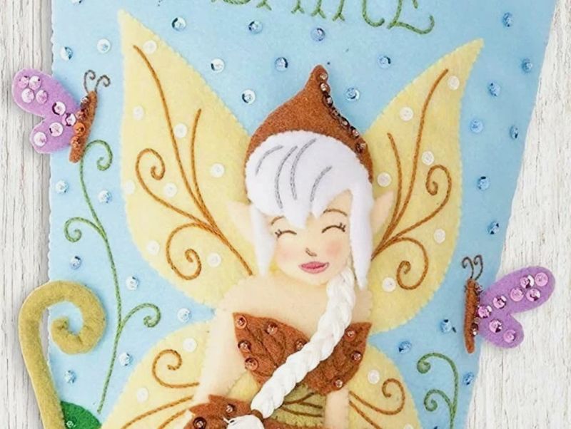 Woodland Fairy ~ OPEN with Felt Pieces Cut Out