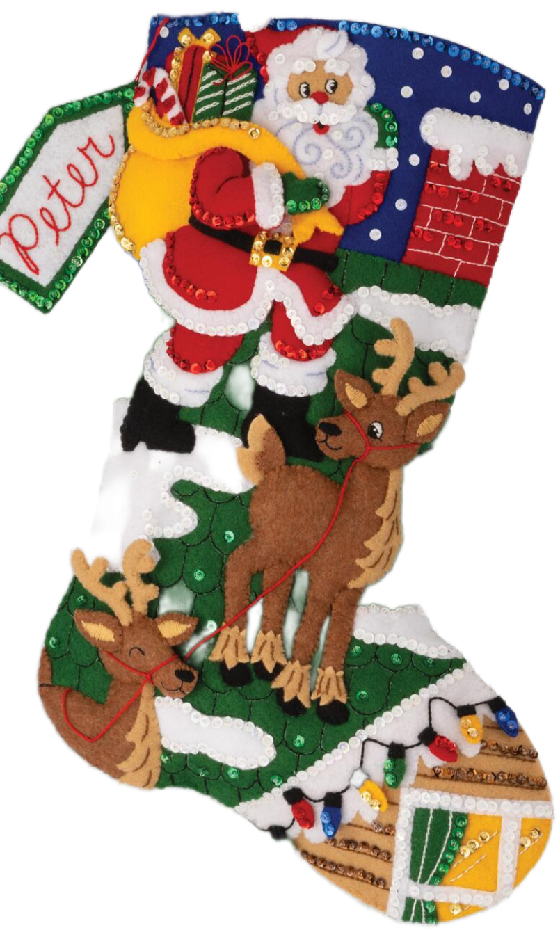 Rooftop Santa