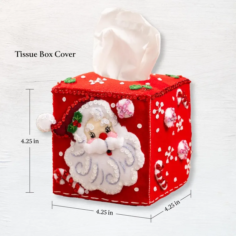 St. Nick Tissue Box Cover