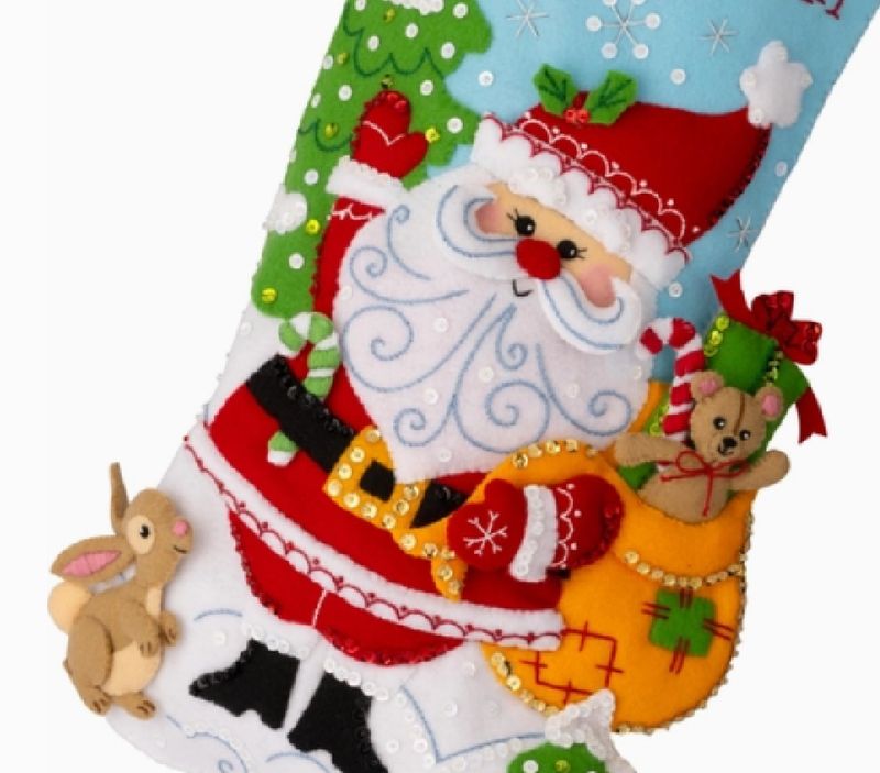 Retro Holiday Santa