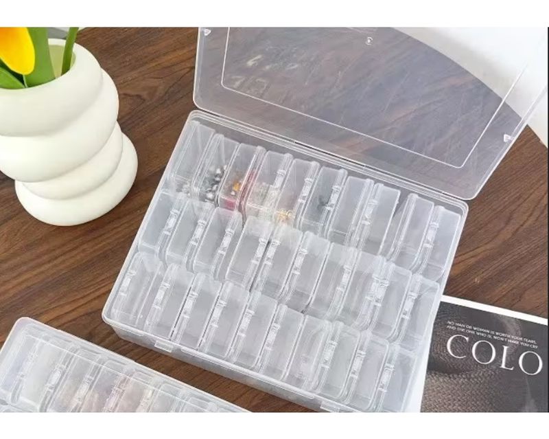 Bead Organizer Box with 30 small Bead / Sequin Organizers