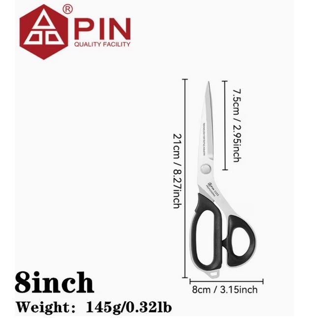 PIN-7205 Professional Tailoring Scissors Sewing, Quilting, Felt, Leather