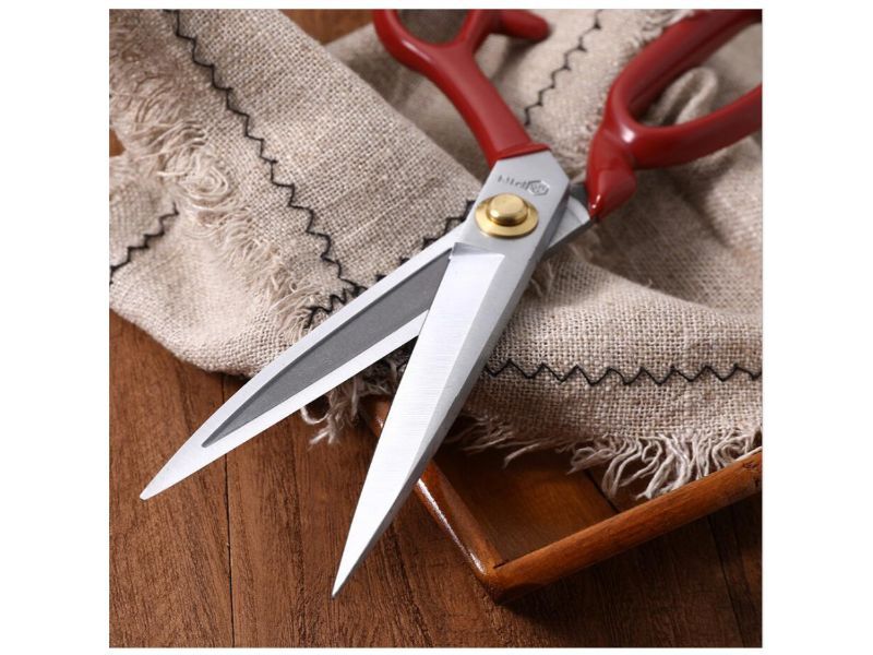 PIN - 8 Groved Tailor Sewing Scissors Shears Perfect for Heavy Fabrics, Felt, Upholstery or Leather