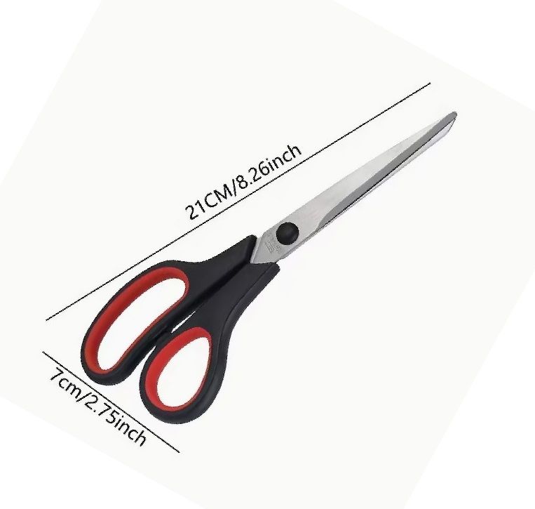 Ultra-sharp 8.26-inch Multi-purpose Scissors great for paper Crafts or Office use