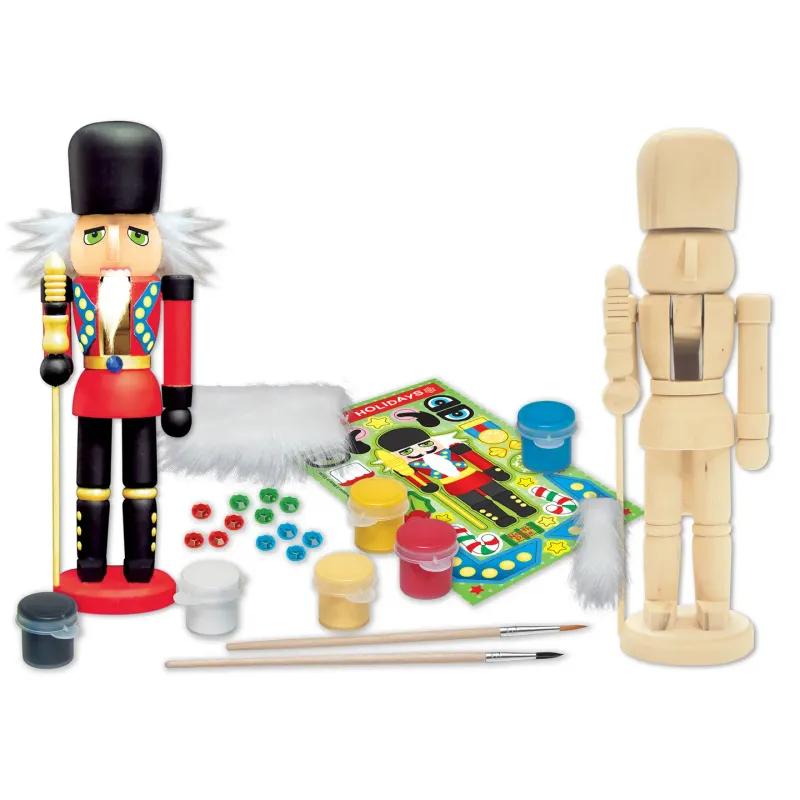 Works of Ahhh - Nutcracker Guardman Wood Craft &amp; Paint Kit
