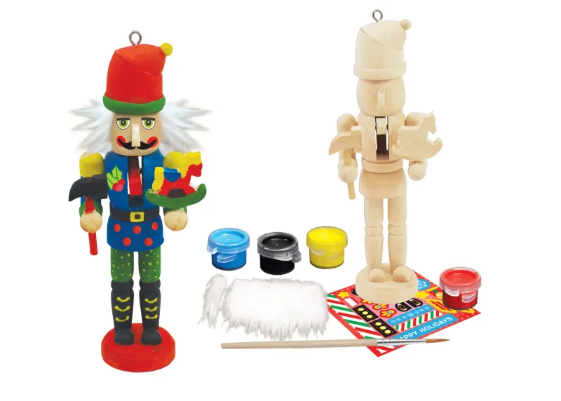 Works of Ahhh - Nutcracker Toy Maker Ornament Wood Paint Kit