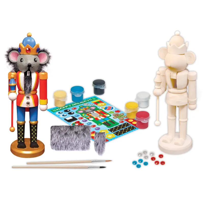 Works of Ahhh - Nutcracker Mouse King Wood Craft &amp; Paint Kit
