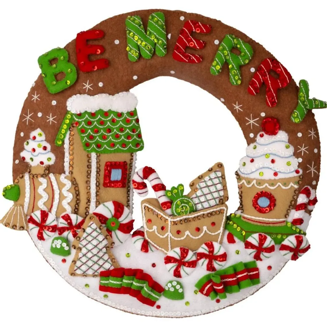 Gingerbread Express Wreath