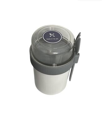2 Compartment Take It To Go Cup White