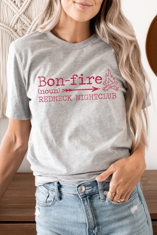 Bonfire Redneck Nightclub Graphic Tee