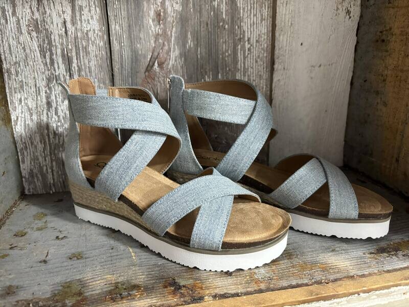 Corky&#39;s Double Dutch Denim Sandal