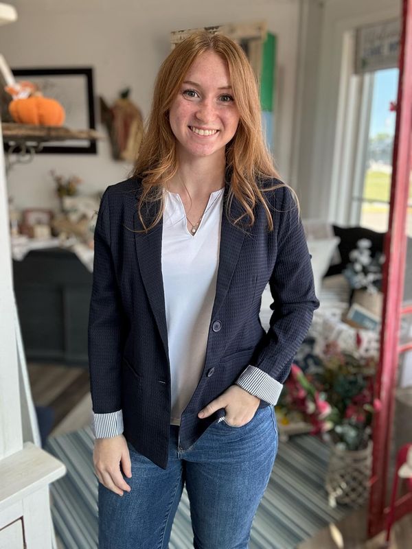 Stripe Lined Blazer