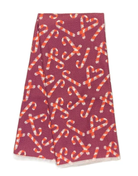Reversible Red Candy Cane Anywhere Towel