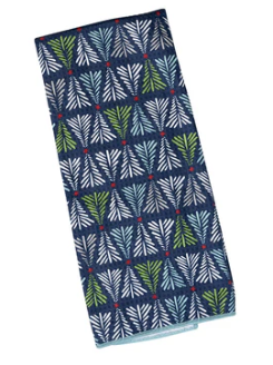 Navy Tree Lot Anywhere Towel