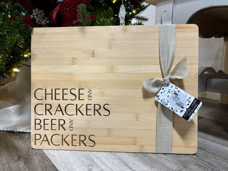 Large Packers Charcuterie Board