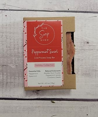 Peppermint Swirl Soap Bar