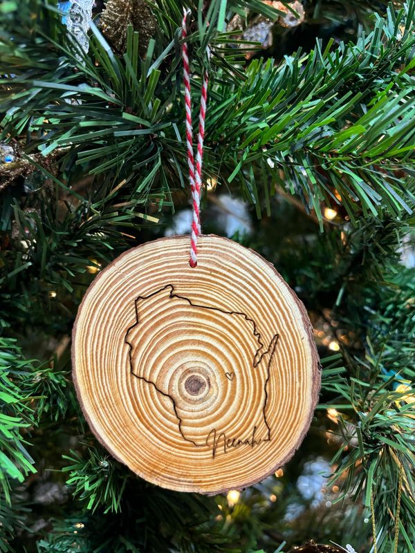 Neenah WI Wood Ornament