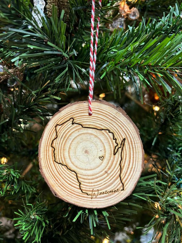 Winneconne WI Wood Ornament