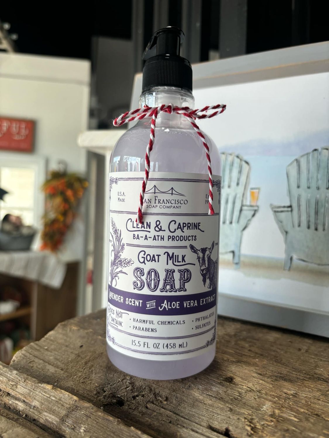 Goat Milk Liquid Hand Soap, Color: Lavendar