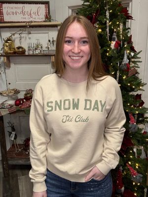 Snow Day Long Sleeve Crewneck Sweatshirt