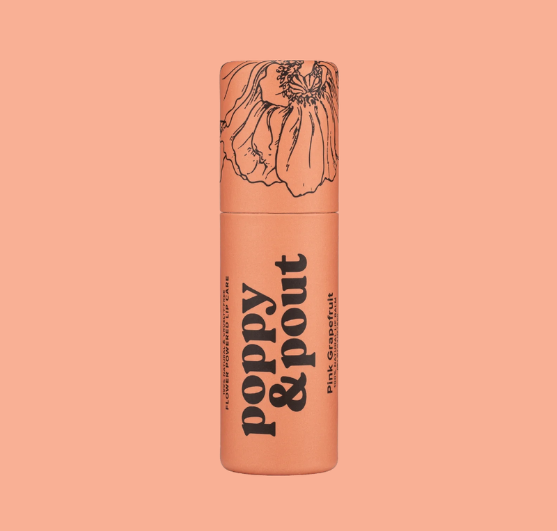 Pink Grapefruit Poppy &amp; Pout Lip Balm