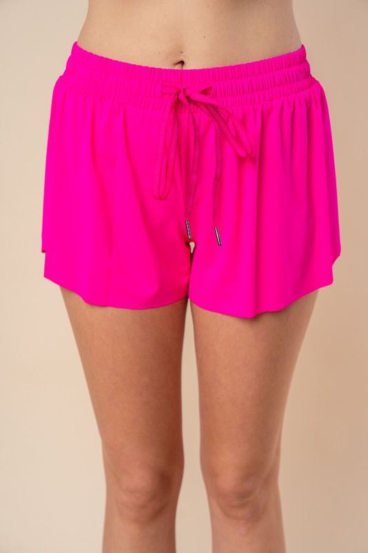 Fuchsia Flutter Active Short
