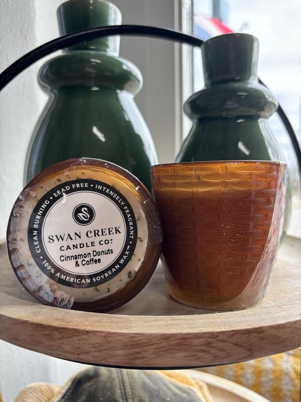 Cinnamon Donuts Cathedral Small Vase 4.5oz Candle