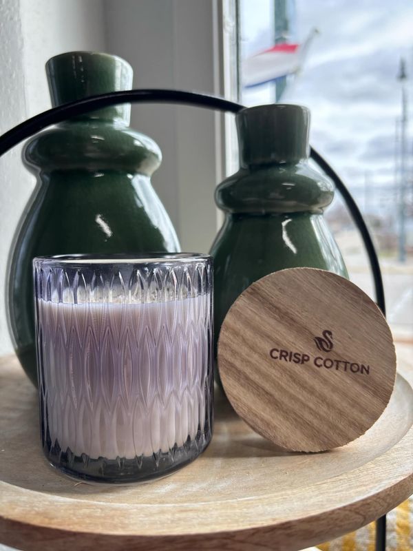 Crisp Cotton Cathedral Tumbler 6.5oz Candle