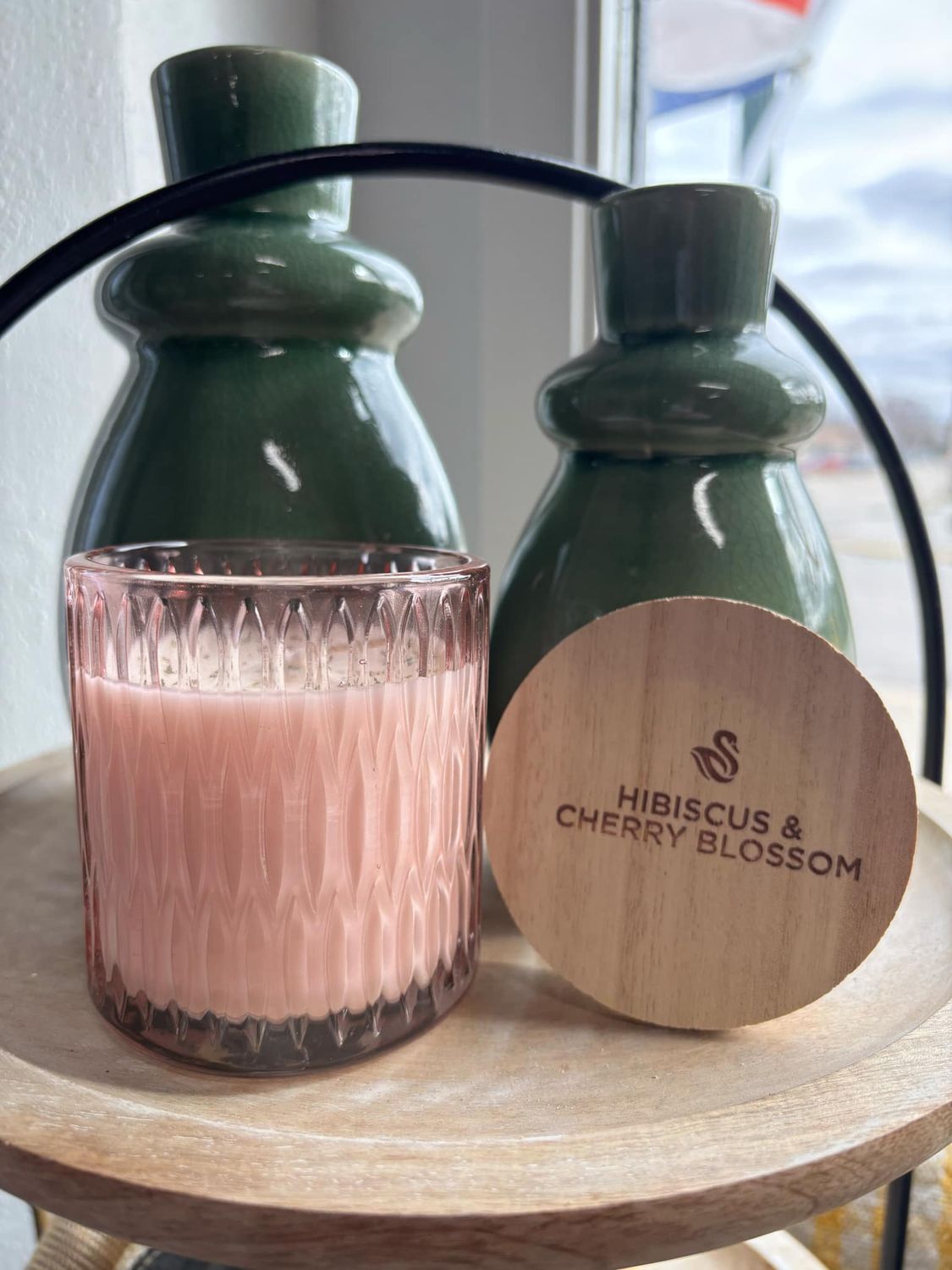 Hibiscus &amp; Cherry Blossom Cathedral Tumbler 6.5oz Candle