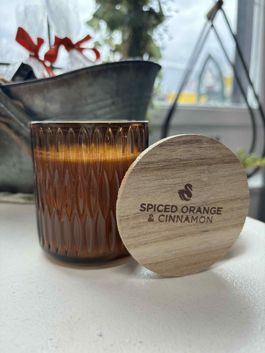 Spiced Orange Cinnamon Cathedral Tumbler 6.5oz Candle