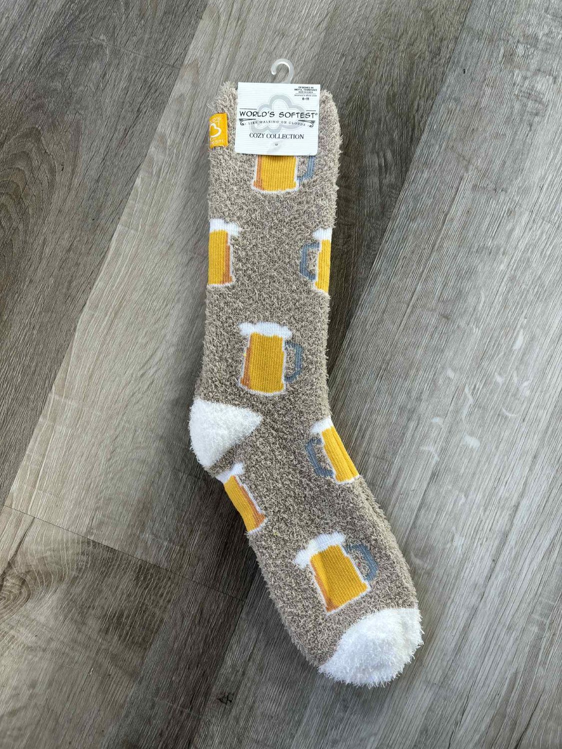 Beer Fall Cozy Crew Sock