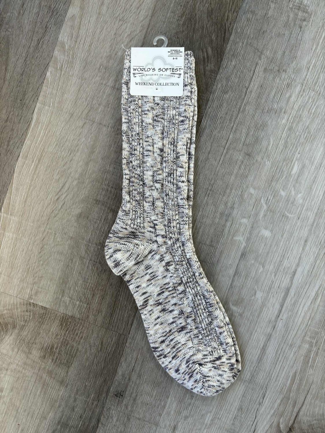 Cookie Dough Multi Weekend Light Weight Crew Sock