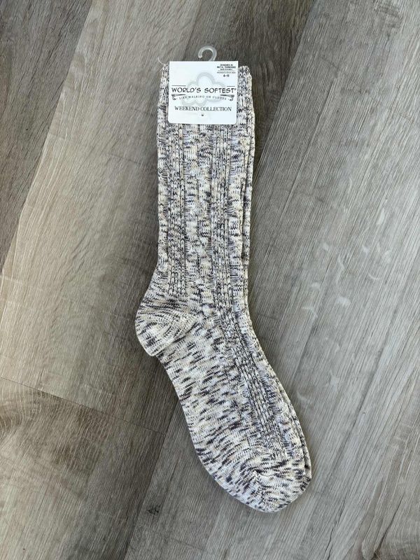 Cookie Dough Multi Weekend Light Weight Crew Sock